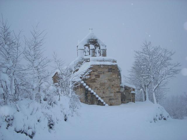 Ermita, Paisaje invernal
