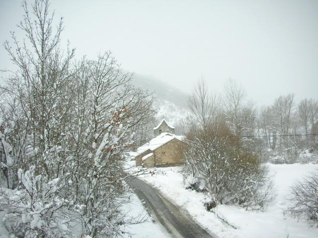 Villalfeide bajo la nieve