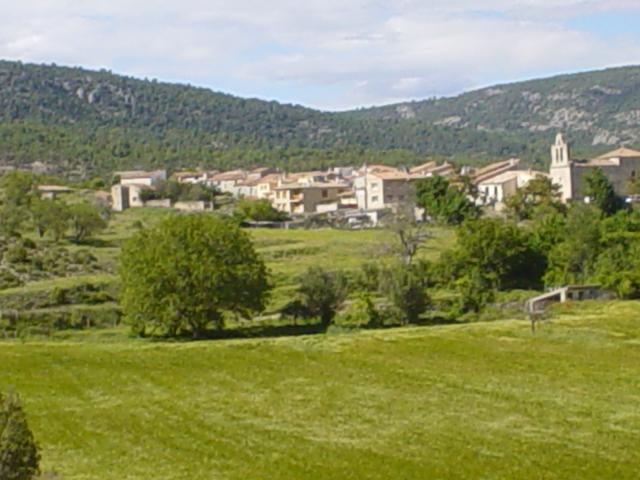 Vista del pueblo desde la Pea Carrascosa