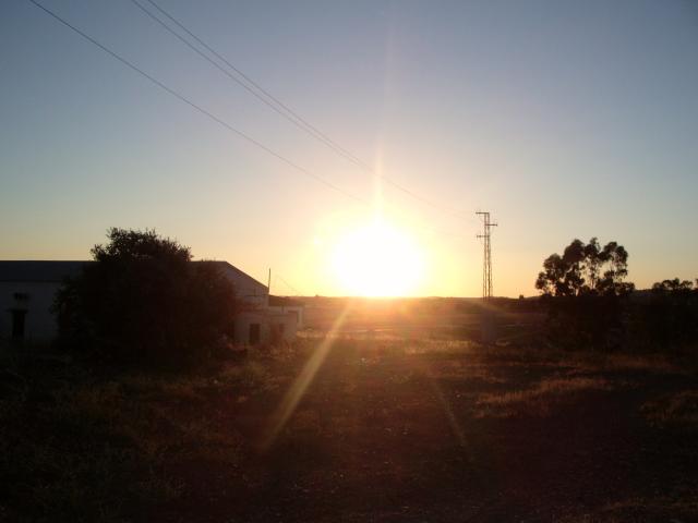 puesta de sol en Alosno