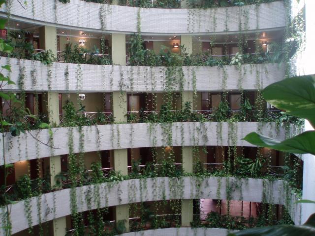 fachada interior del hotel
